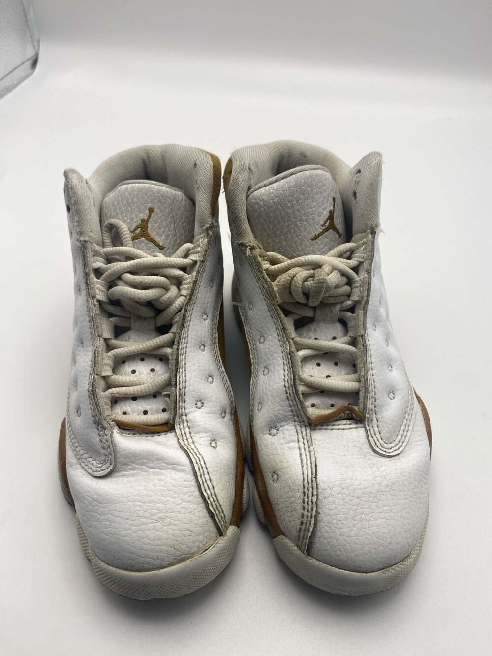 Air Jordan 13 XIII Retro White Wheat Youth Sneakers size 12
